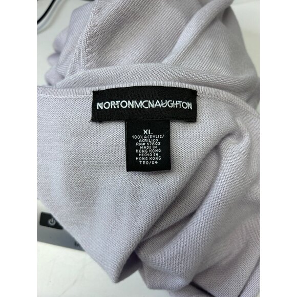 Norton McNaughton Vintage Women’s Single Button Lavender Cardigan Sweater XL - Picture 5 of 8